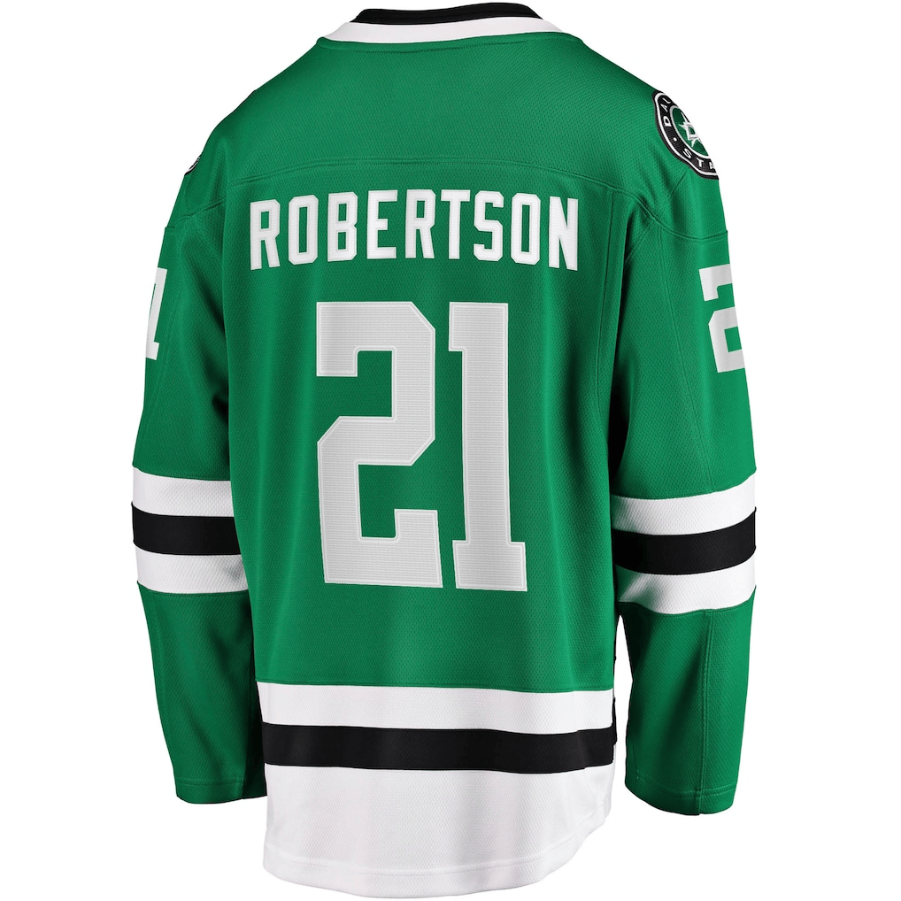 Jason Robertso 21 Dallas Stars Home Breakaway Men Jersey - Kelly Green