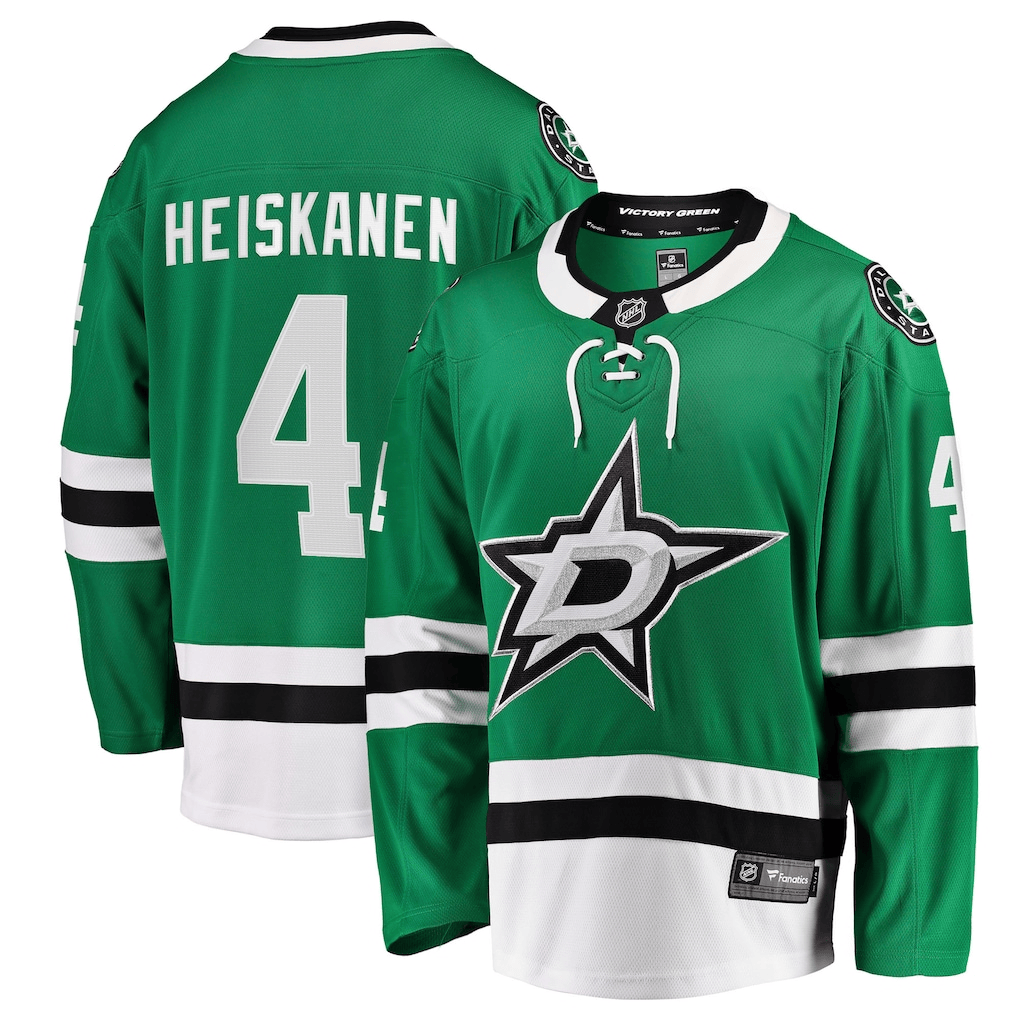 Miro Heiskanen 4 Dallas Stars Home Breakaway Men Jersey - Kelly Green