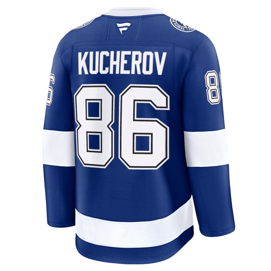 Nikita Kucherov 86 Tampa Bay Lightning Home Premium Jersey - Blue