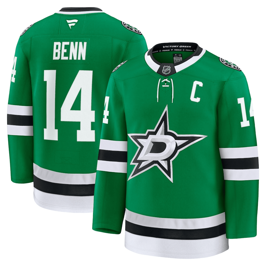 Jamie Benn 14 Dallas Stars Home Breakaway Men Jersey - Kelly Green