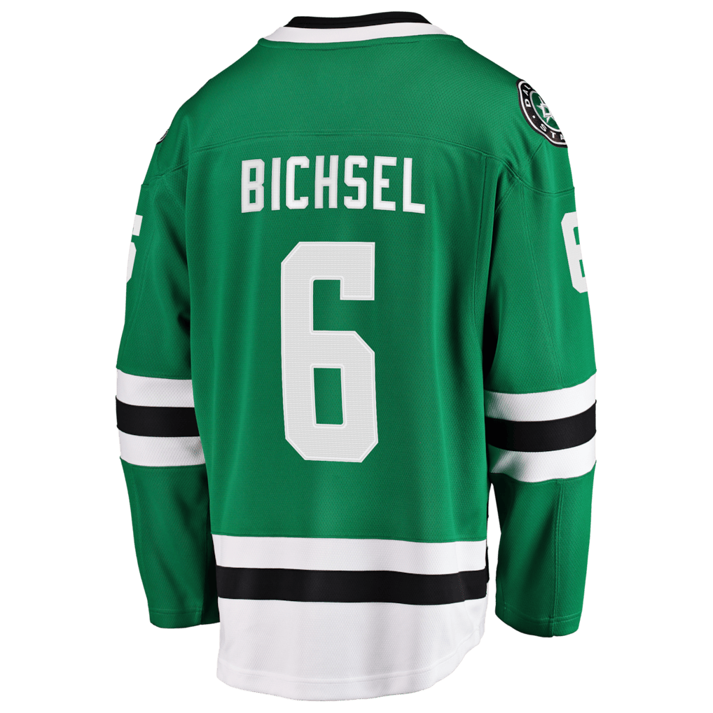 Lian Bichsel 6 Dallas Stars Home Breakaway Men Jersey - Kelly Green