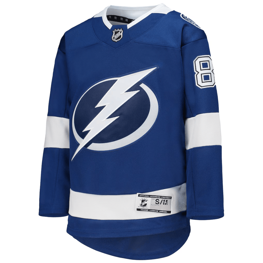 Nikita Kucherov 86 Tampa Bay Lightning YOUTH Home Premier Player Jersey - Blue