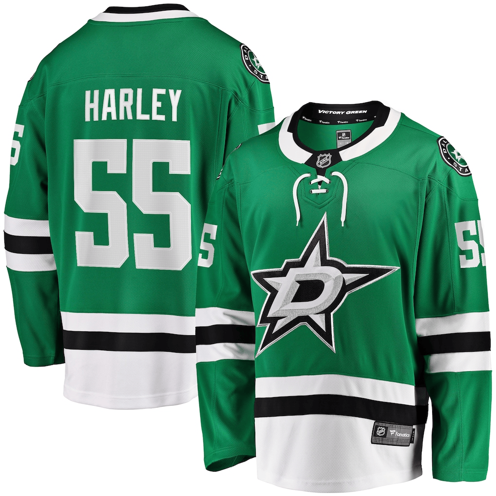 Thomas Harley Dallas Stars Home Breakaway Men Jersey - Kelly Green