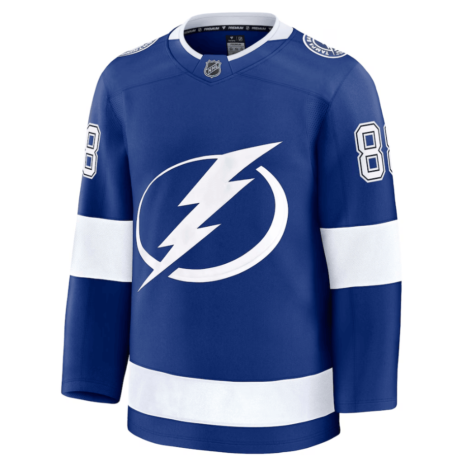 Andrei Vasilevskiy 88 Tampa Bay Lightning Home Premium Jersey - Blue