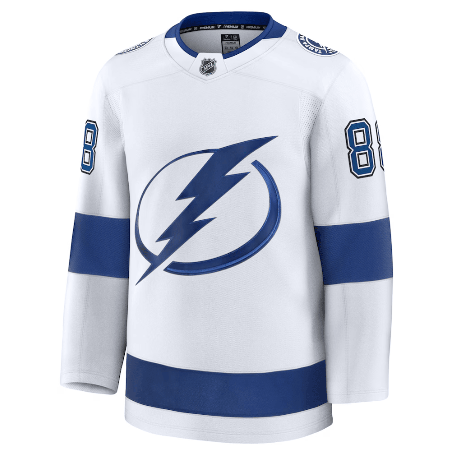 Andrei Vasilevskiy 88 Tampa Bay Lightning Away Premium Jersey - White