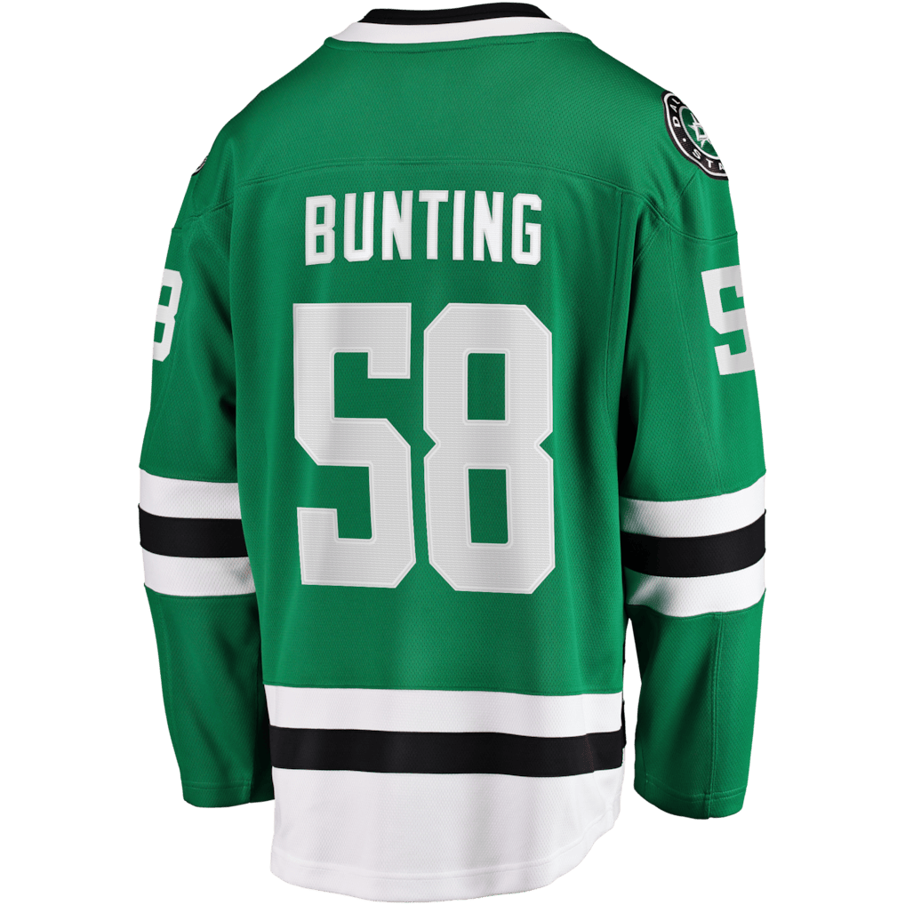 Michael Bunting 58 Dallas Stars Home Breakaway Men Jersey - Kelly Green