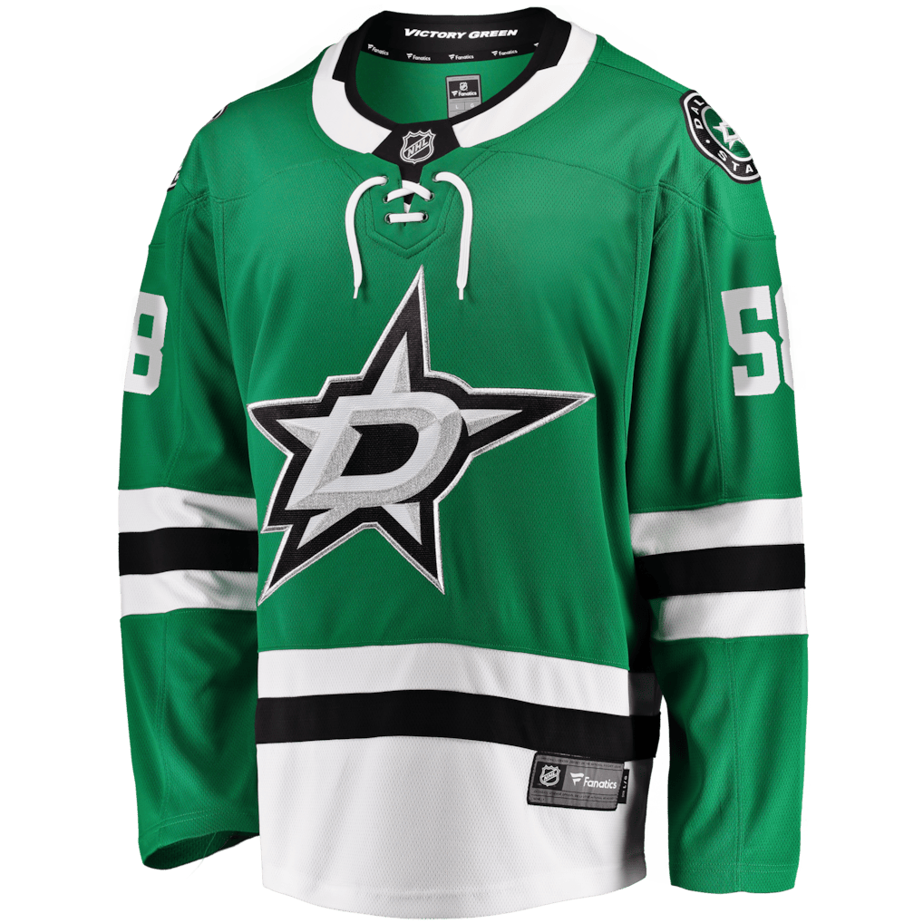 Michael Bunting 58 Dallas Stars Home Breakaway Men Jersey - Kelly Green