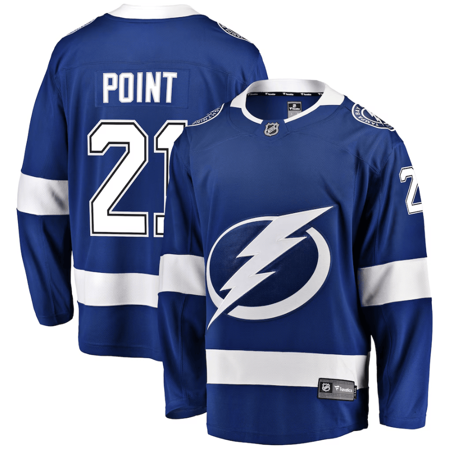 Brayden Point 21 Tampa Bay Lightning Home Breakaway Player Jersey - Blue