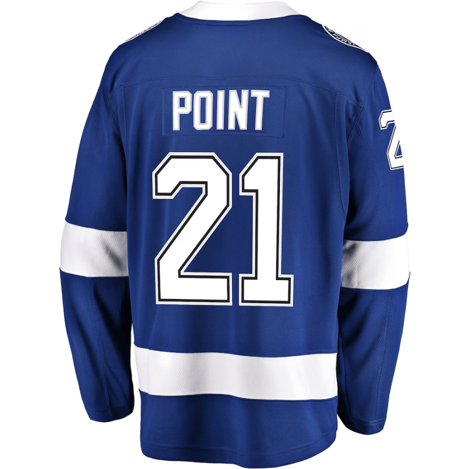 Brayden Point 21 Tampa Bay Lightning Home Breakaway Player Jersey - Blue