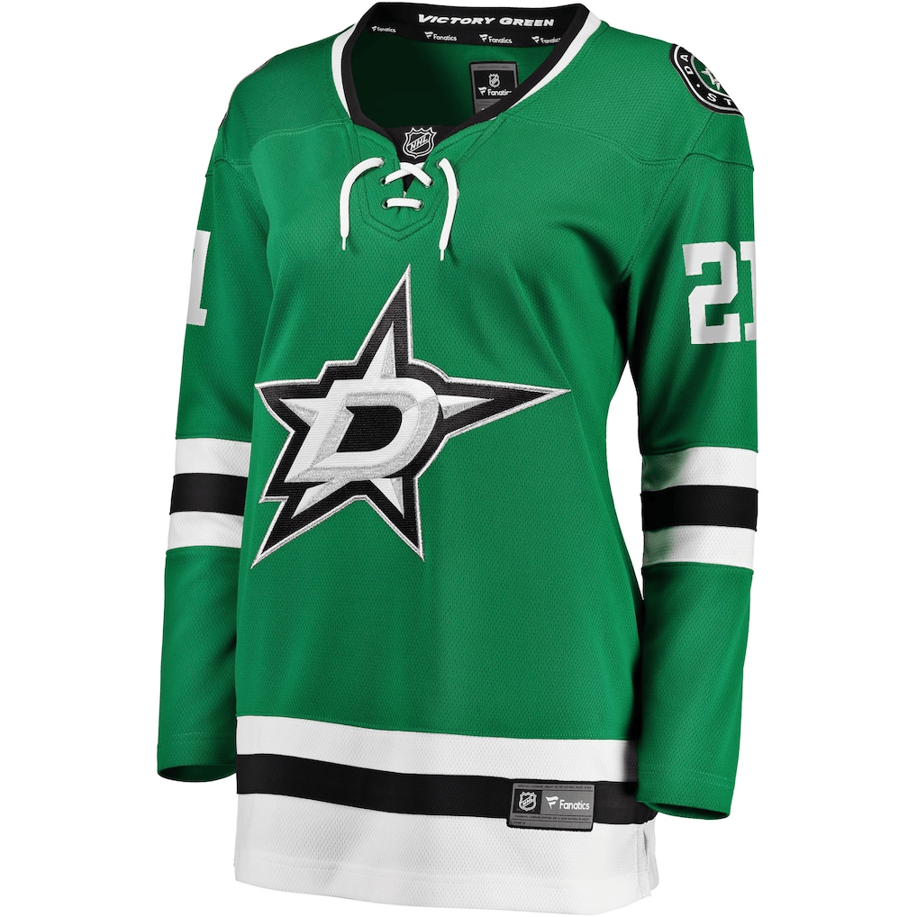 Jason Robertson 21 Dallas Stars Women's Home Breakaway Jersey - Kelly Green