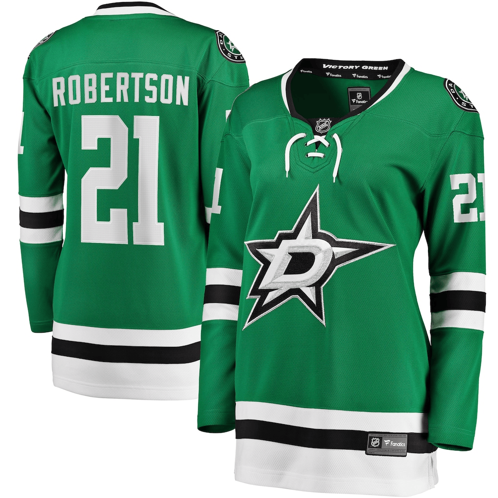 Jason Robertson 21 Dallas Stars Women's Home Breakaway Jersey - Kelly Green