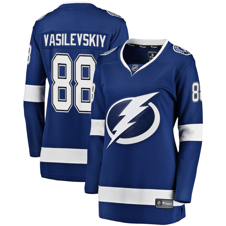 Andrei Vasilevskiy 88 Tampa Bay Lightning Women's Breakaway Player Jersey - Blue