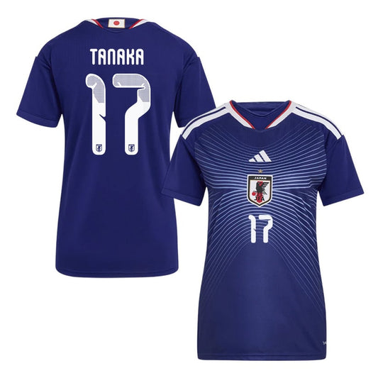 Ao Tanaka 17 Japan National Team 2026 Women's Home Jersey - Blue