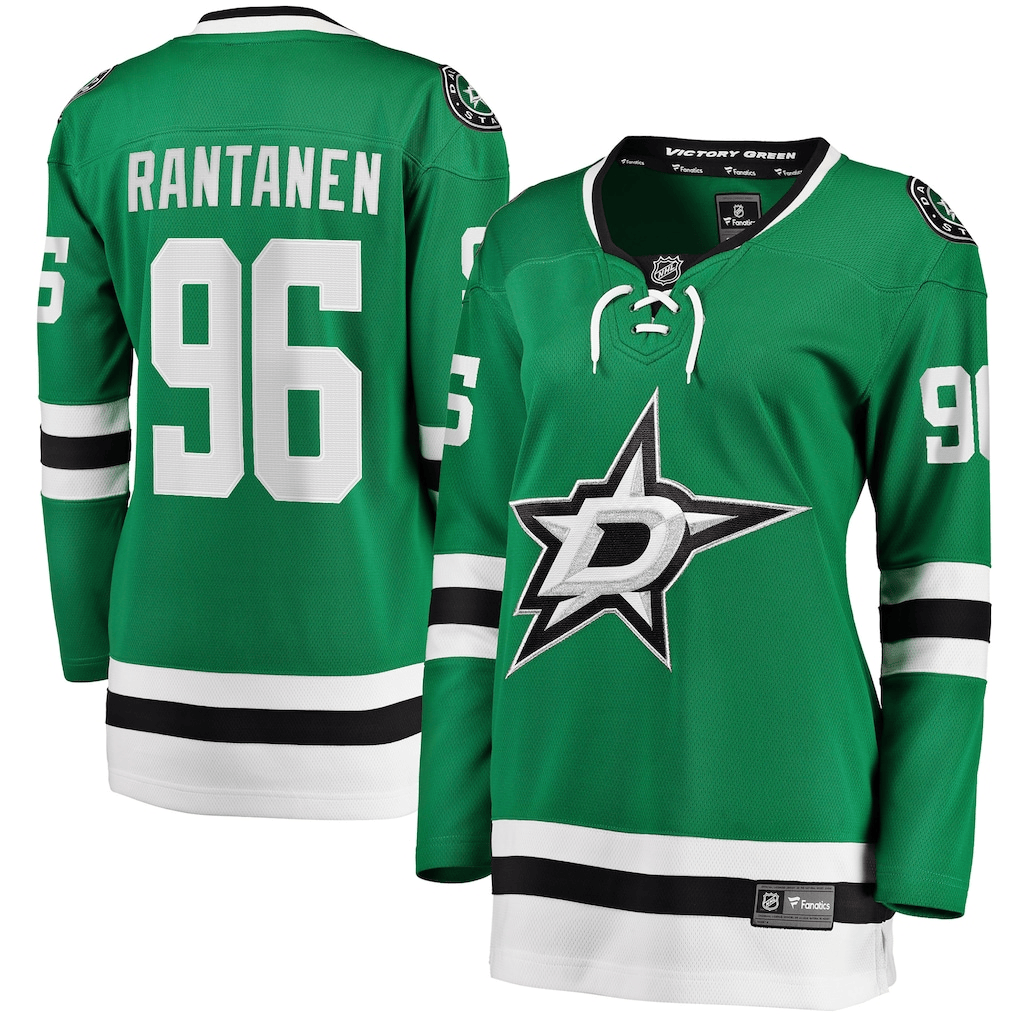 Mikko Rantanen 96 Dallas Stars Women's Home Breakaway Jersey - Kelly Green