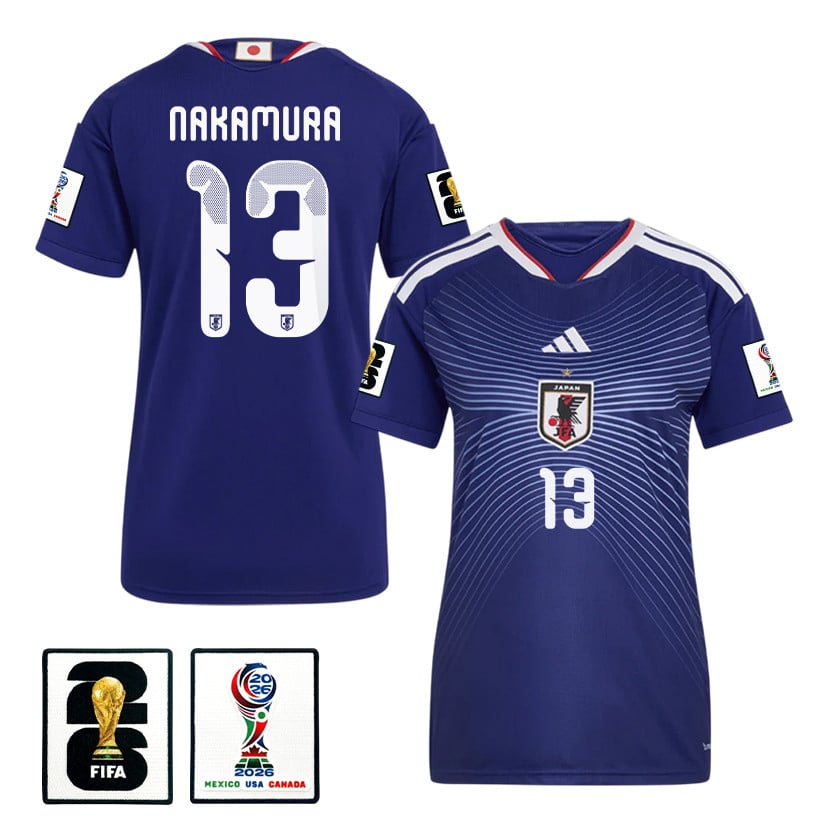 Keito Nakamura 13 Japan National Team 2026 Women's Home Jersey - Blue