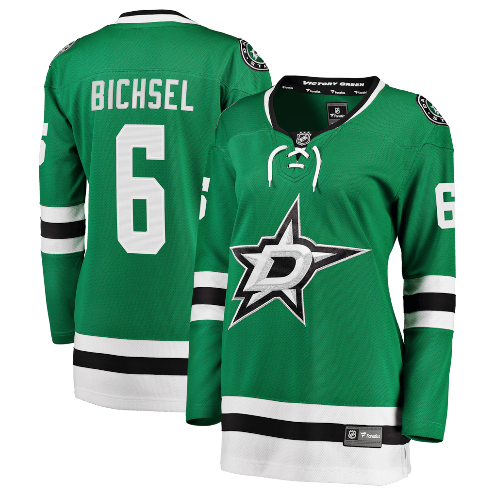 Lian Bichsel 6 Dallas Stars Women's Home Breakaway Jersey - Kelly Green