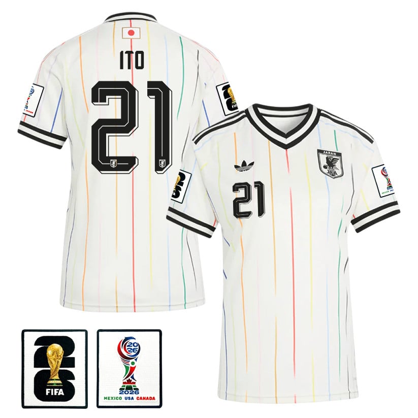 Hiroki Ito 21 Women's Japan National Team 2026 Away Jersey - Off White