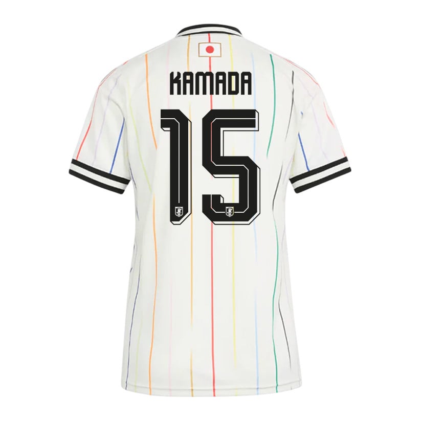 Daichi Kamada 15 Women's Japan National Team 2026 Away Jersey - Off White