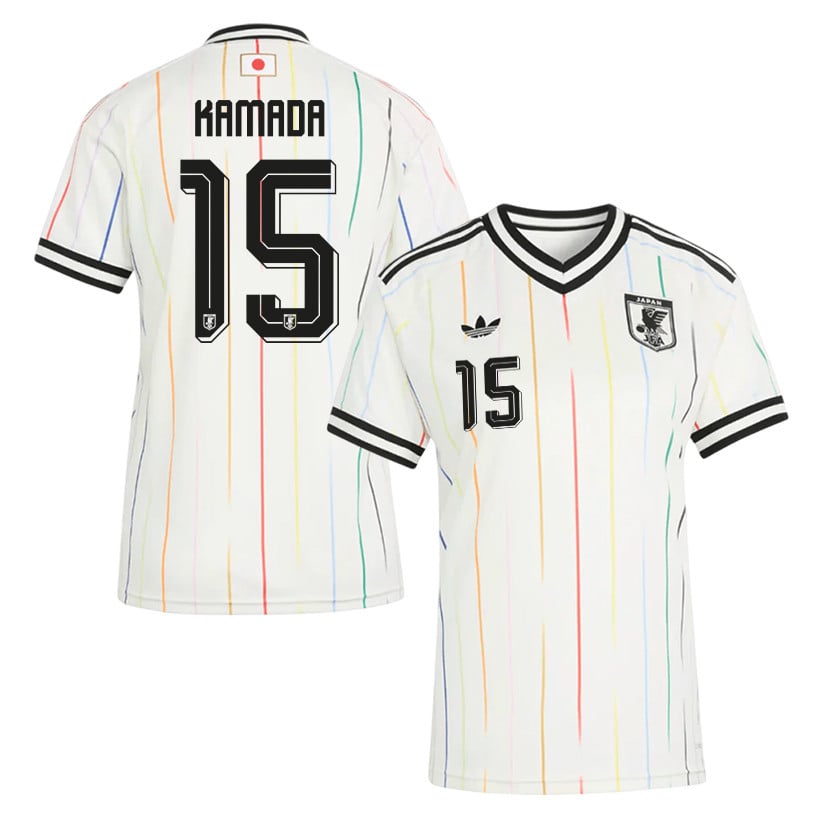 Daichi Kamada 15 Women's Japan National Team 2026 Away Jersey - Off White