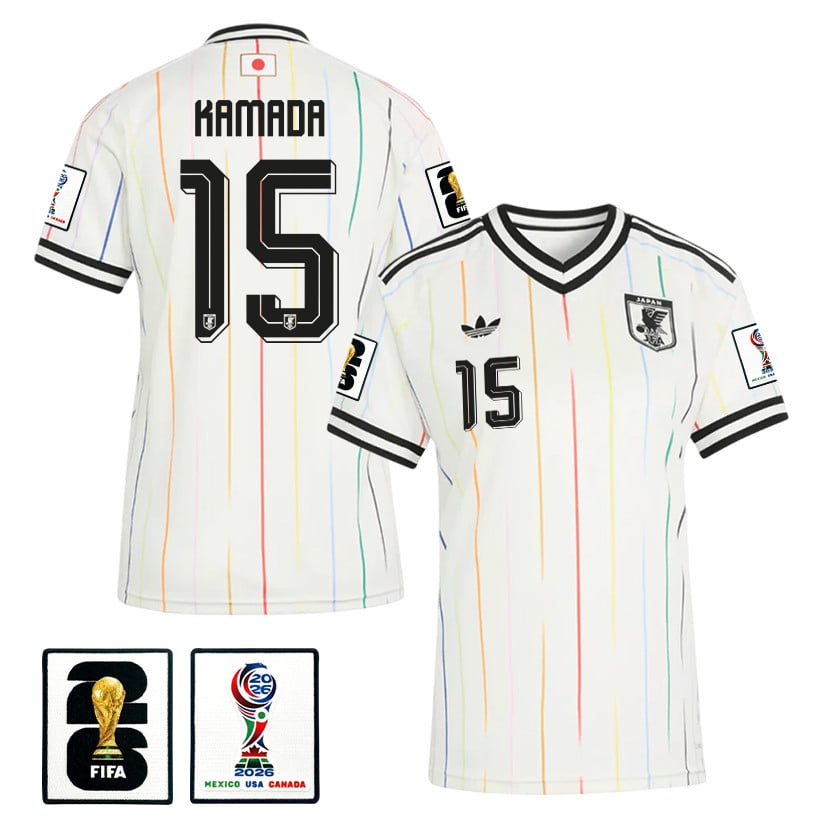 Daichi Kamada 15 Women's Japan National Team 2026 Away Jersey - Off White