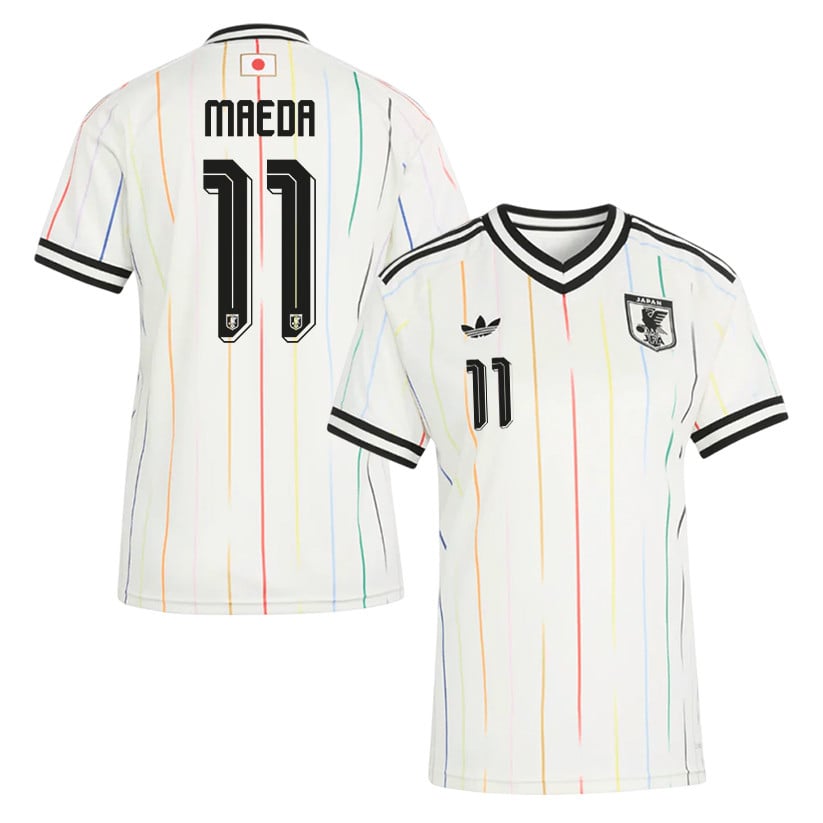 Daizen Maeda 11 Women's Japan National Team 2026 Away Jersey - Off White