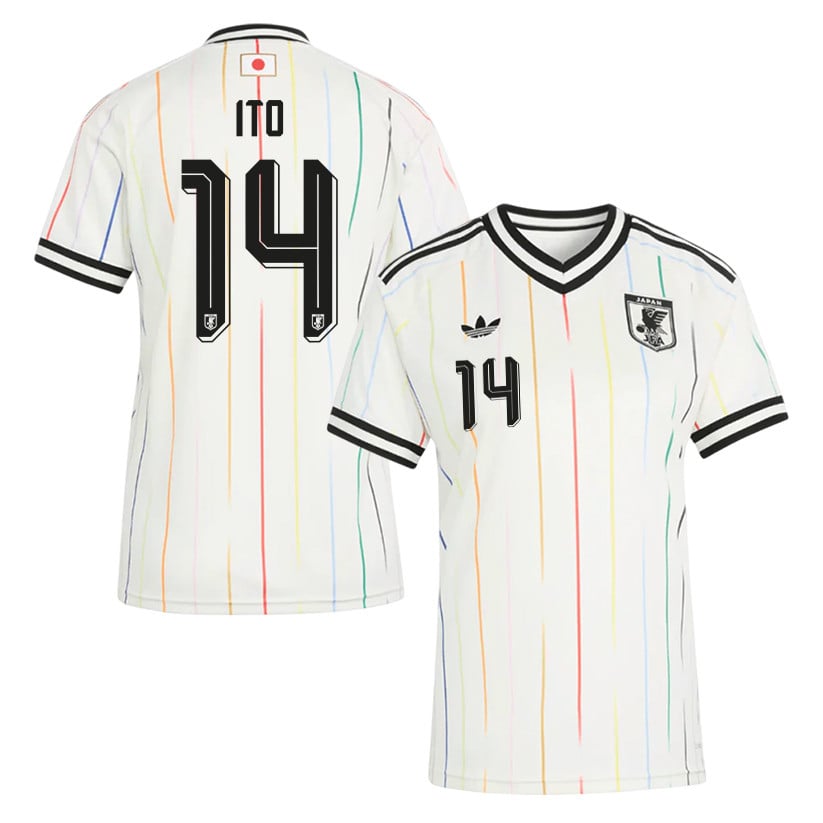 Junya Ito 14 Women's Japan National Team 2026 Away Jersey - Off White