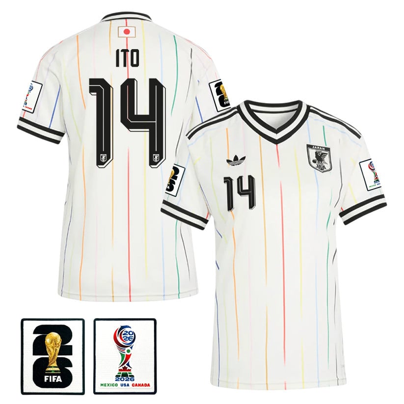 Junya Ito 14 Women's Japan National Team 2026 Away Jersey - Off White