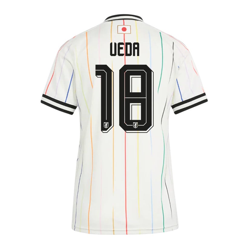 Ayase Ueda 18 Women's Japan National Team 2026 Away Jersey - Off White
