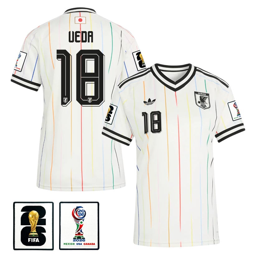 Ayase Ueda 18 Women's Japan National Team 2026 Away Jersey - Off White