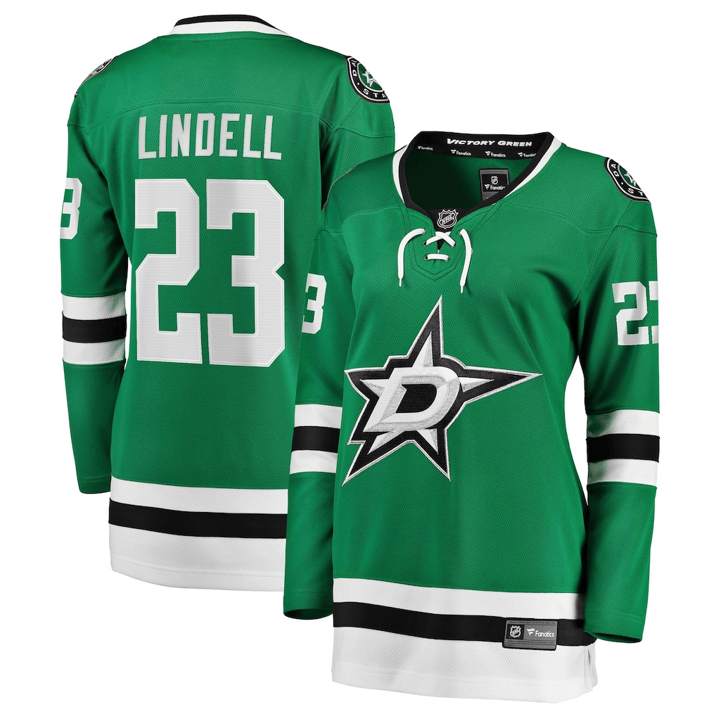 Esa Lindell 23 Dallas Stars Women's Home Breakaway Jersey - Kelly Green
