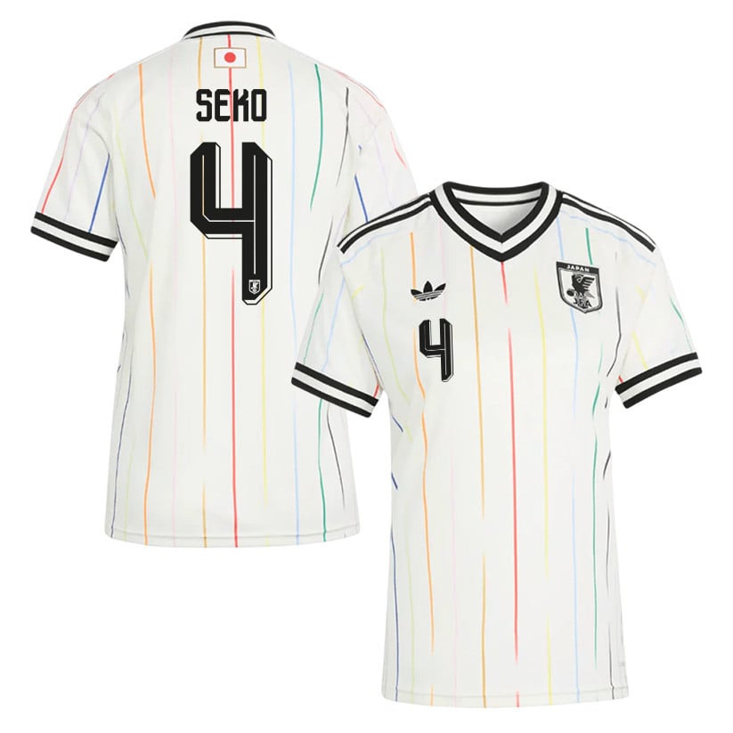 Ayumu Seko 4 Women's Japan National Team 2026 Away Jersey - Off White