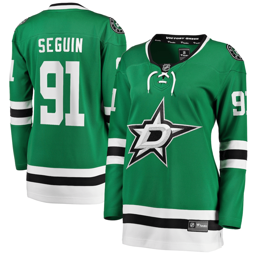 Tyler Seguin 91 Dallas Stars Women's Home Breakaway Jersey - Kelly Green