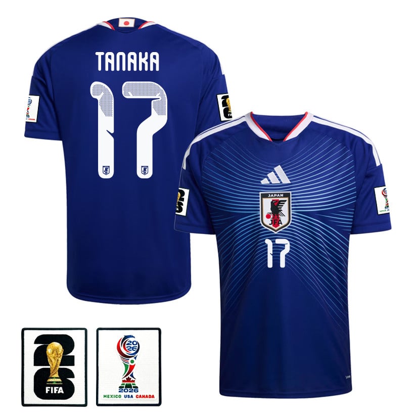 Ao Tanaka 17 Japan National Team 2026 Home Jersey - Blue, Men