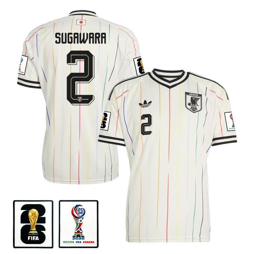 Yukinari Sugawara 2 Japan National Team 2026 Away Jersey - Off White, Men