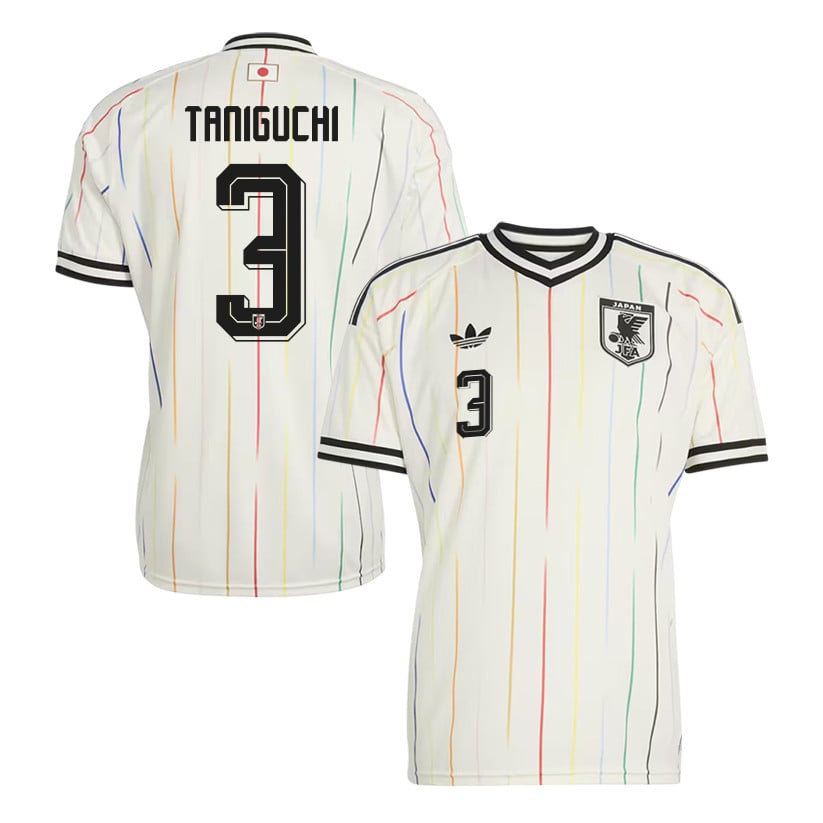 Shogo Taniguchi 3 Japan National Team 2026 Away Jersey - Off White, Men