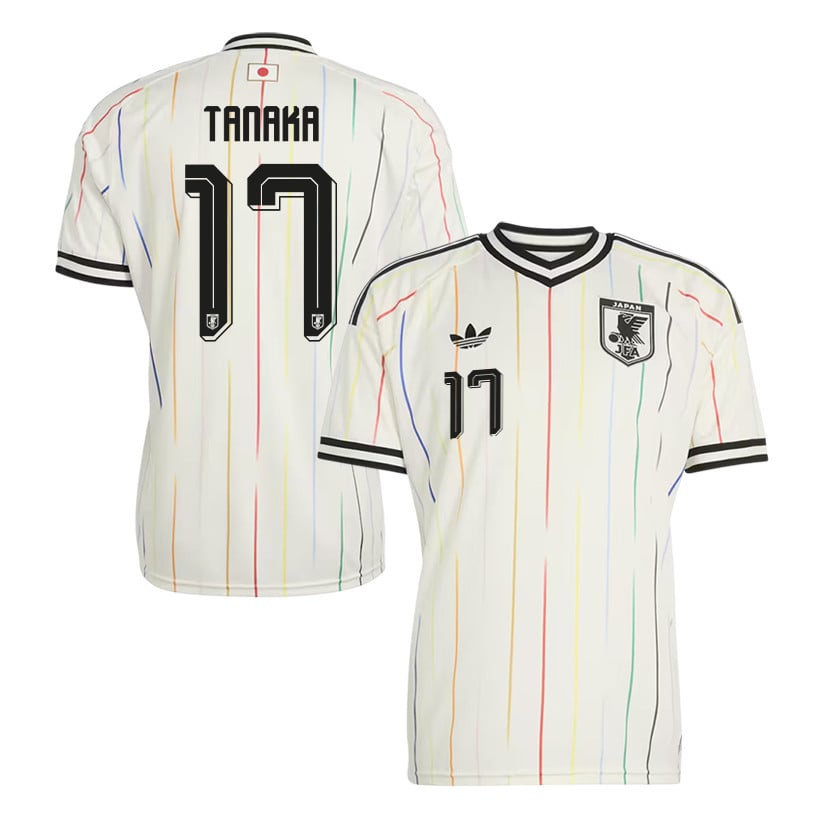 Ao Tanaka 17 Japan National Team 2026 Away Jersey - Off White, Men