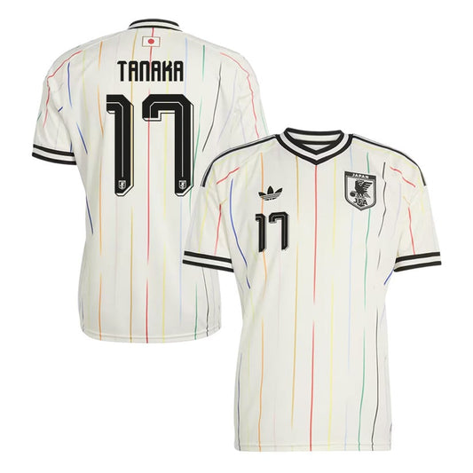 Ao Tanaka 17 Japan National Team 2026 Away Jersey - Off White, Men