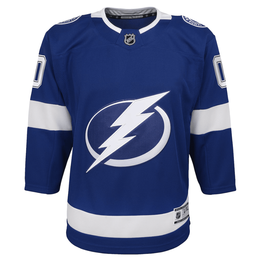 Tampa Bay Lightning YOUTH Home Custom Premier Jersey - Blue