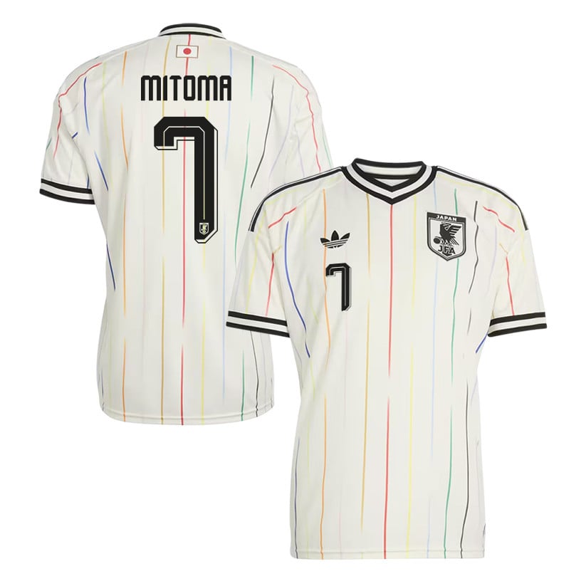 Kaoru Mitoma 7 Japan National Team 2026 Away Jersey - Off White, Men
