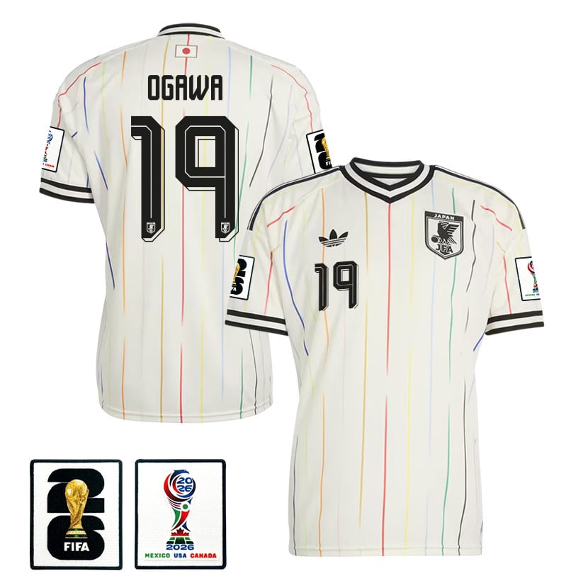 Koki Ogawa 19 Japan National Team 2026 Away Jersey - Off White, Men