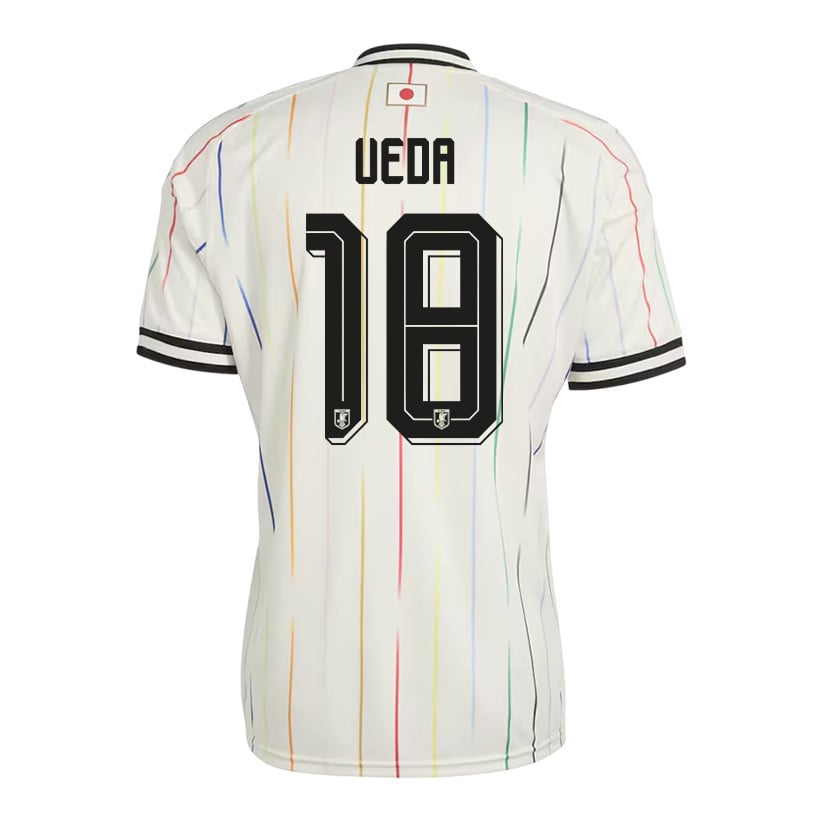 Ayase Ueda 18 Japan National Team 2026 Away Jersey - Off White, Men