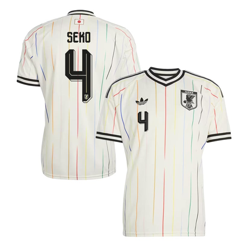 Ayumu Seko 4 Japan National Team 2026 Away Jersey - Off White, Men