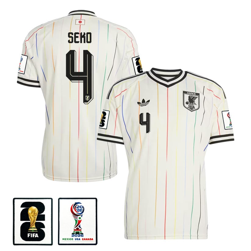 Ayumu Seko 4 Japan National Team 2026 Away Jersey - Off White, Men