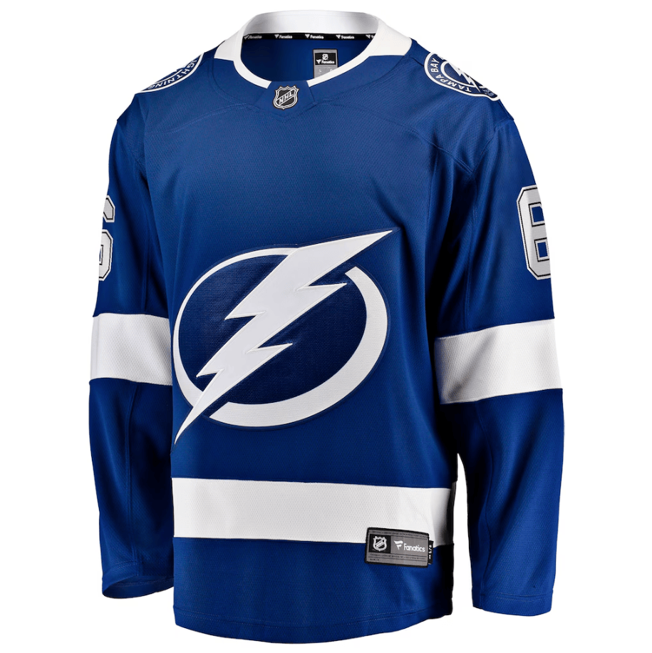 Nick Abruzzese 6 Tampa Bay Lightning Home Breakaway Jersey - Blue