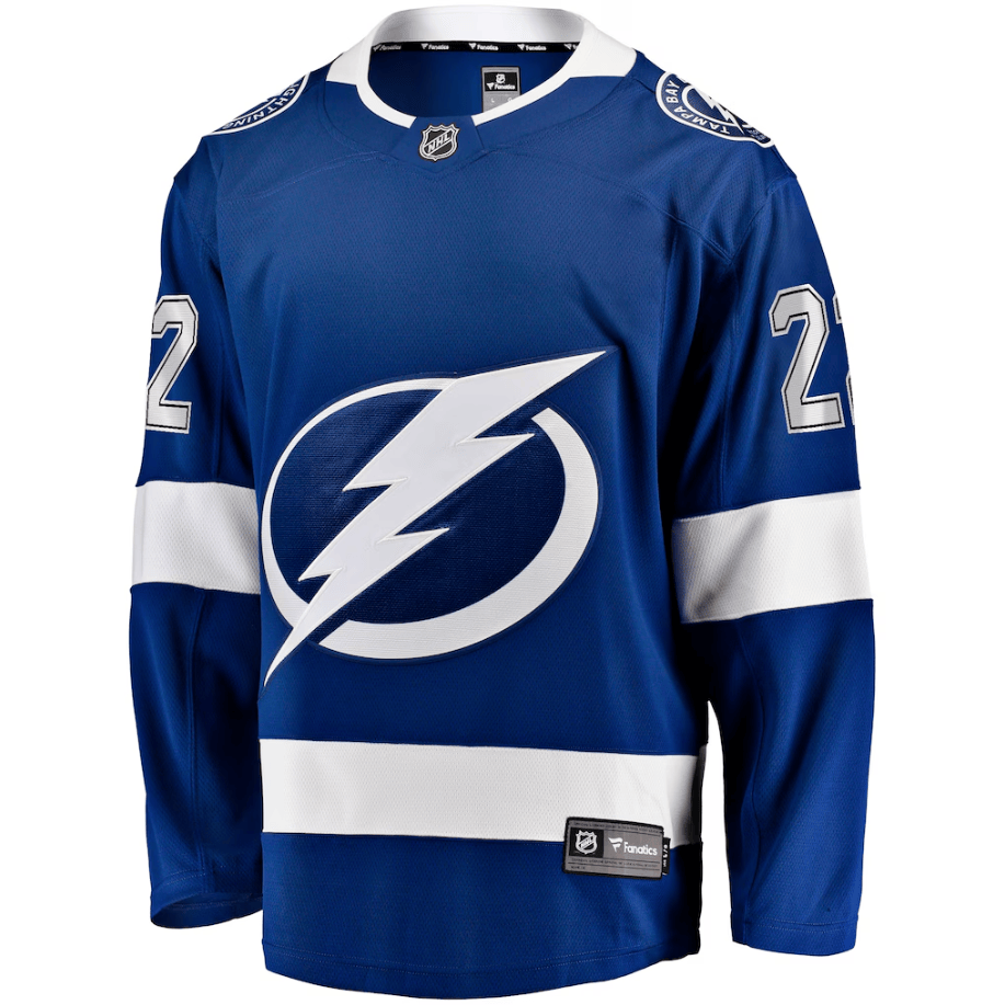 Oliver Bjorkstrand 22 Tampa Bay Lightning Home Breakaway Jersey - Blue