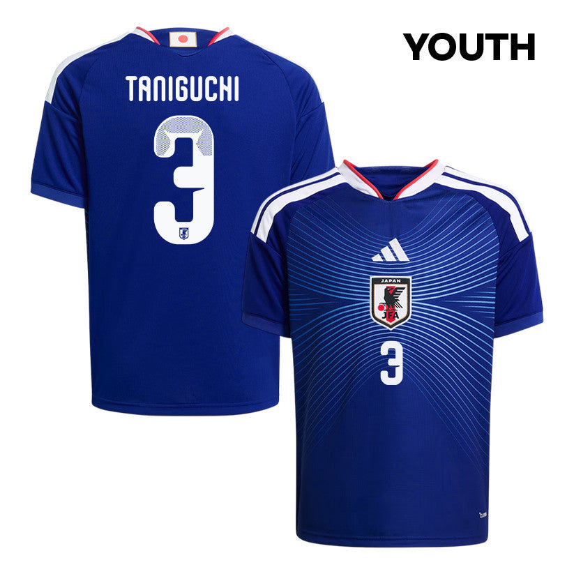 Shogo Taniguchi 3 Youth Japan National Team 2026 Home Jersey - Blue