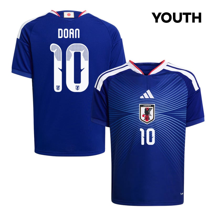 Ritsu Doan 10 Youth Japan National Team 2026 Home Jersey - Blue