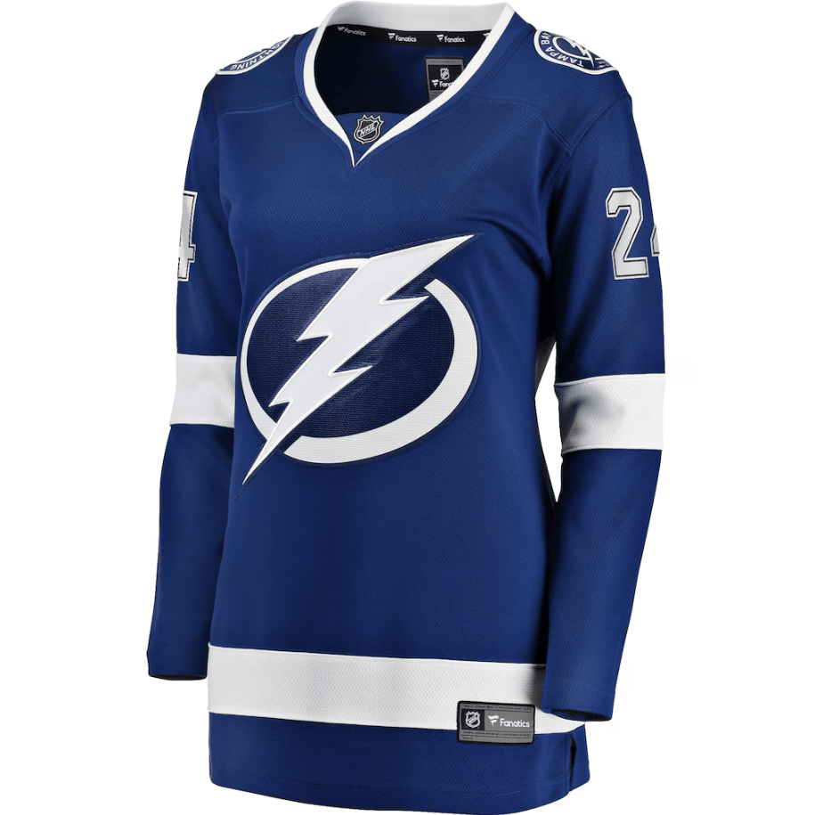 Zach Bogosian 24 Tampa Bay Lightning Women's Home Breakaway Player Jersey - Blue