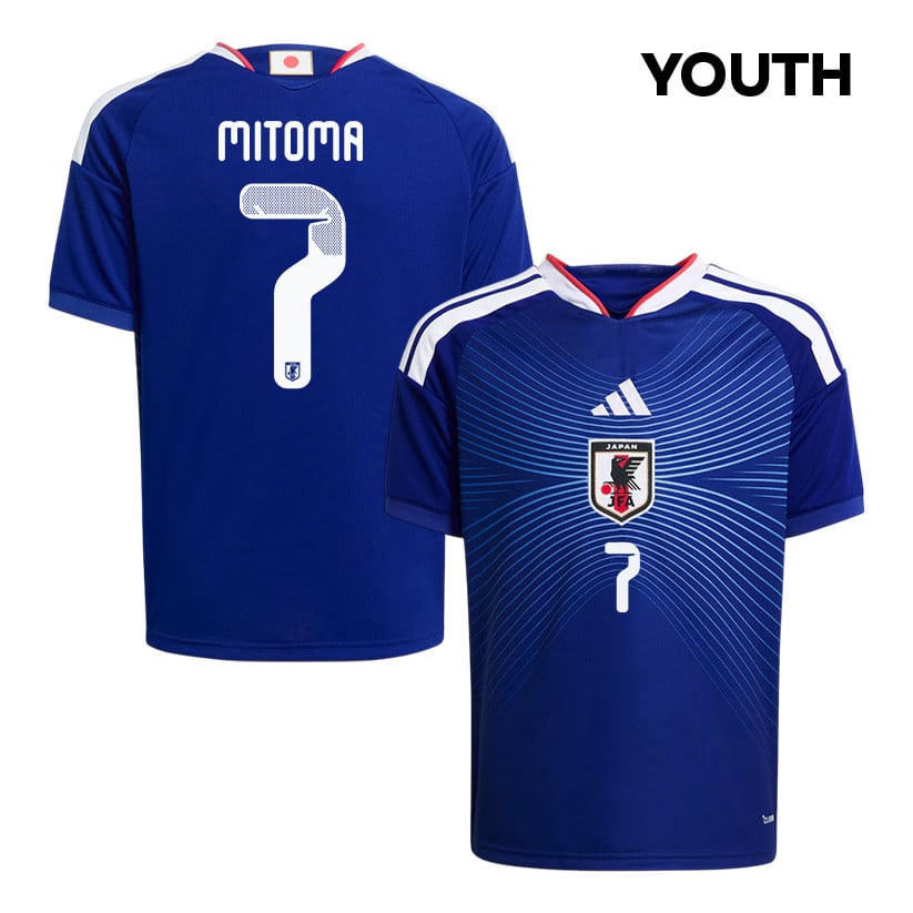 Kaoru Mitoma 7 Youth Japan National Team 2026 Home Jersey - Blue