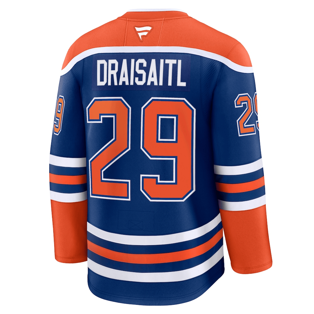 Leon Draisaitl 29 Edmonton Oilers Home Breakaway Men Jersey - Royal/Orange